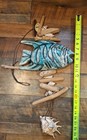 Vintage California Hazel Olsen    Pottery Fish Driftwood Wind Chime