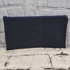 Vintage Money Coin Bank Deposit Receipt Zip Vinyl Style Bag 12 5    Navy Blue