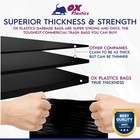 39 Gallon Trash Bags 1 5 Mil Heavy Duty Black Can Liners 32x37 20 38 100 Ct