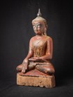 Early Antique Wooden Burmese Buddha Statue From Burma  myanmar 