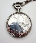 Men s Vintage Swiss Pocket Watch Gem Aero  Hunting Theme  Manual Wind