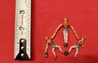 Antique 1920   s-30   s Lead Toy Circus Strongmen As Is Damage To 1 Arm   rare 