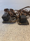2 Vintage Jewish Leather Embossed Tefillin Judaica   - Size Small With Canvas Bag