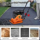 7hp Plate Compactor Rammer 212cc Gas Engine Vibratory Compaction Tamper 4200lbs
