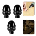 Set Of 3 Multi-keyless Drill Chucks Rotary Tools For Dremel 3000 4000 7700 8200