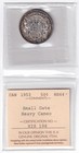 Canada 1951350c Fifty Cent Silver Coin Queen Elizabeth Ii Iccs Ms-64  800 Silver