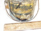 Vintage Garvey s Peanut Butter Tin Pail W  Bail Handle