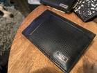 Tumi Slim Money Clip Wallet Black Leather Card Case Minimalist 3 Slots New