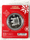 2019 Coca-cola Holiday Santa 1-tr Oz   999 Silver Coin Reserve Bank Of Fiji