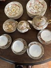 Antique Meiji  Kutani  Satsuma Tea Set Signed 1890s-1911 Morimura Plates 25 Pcs