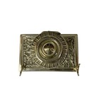 5  Brass Inkwell Pen Holder With Bone Nib Pen And Ink Powder
