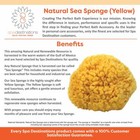 Natural Yellow Sea Sponges By Spa Destinations  choose Size 