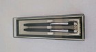 Cross Classic Century Ballpoint Pen   Mechanical Pencil Set Black Chrome W Case