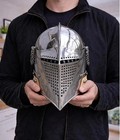 Visored Close Helmet Medieval Knight Armor 18 Gauge Steel Larp Cosplay Helmet