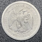 1875-s Seated Liberty Twenty Cent Piece Silver 20c Cleaned
