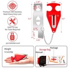 Zzrui Portable Door Lock Extra Lock For Additional Privacy And Safety In Home   