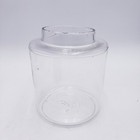 Antique Blown Glass Pantry Jar Primitive Apothecary Jar With Original Tin Lid