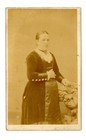 Cdv Carte De Visite Victorian Portrait Young Lady Cool Dress Antique  37 Photo