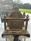 Antique Gilt Ornate Polished Brass Letter   Napkin Holder  5  Wide  5  High