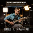 Neewer 2 Packs Dimmable Bi-color 480 Led Video Light And Stand Lighting Kit Incl