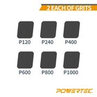 Powertec 46007 3  X 21  Silicon Carbide Sanding Belts  12pk