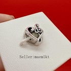 New 925 Sterling Silver Heart Treble Clef Charm charm For Bracelet 798346