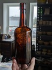 Amber  Brown Quart Bonnie Bros Louisville Kentucky Whiskey Bottle