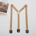 Mens Y-back Fashion 3-ends Adjustable Suspenders Party Flat Clothes Utility
