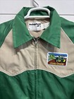 Vtg John Deere Trucker Farm Work Chore Snap Jacket Coat Mens Medium Tractor