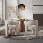 Gwen Modern Luxury Jacquard Fabric Upholstered Sculpture Armchair