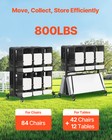 Folding Chair Rack Cart For 84 Chairs  12 Tables 42 Chairs Of 800 Lbs