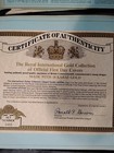 The Royal Intl Gold Collection Of Official First Day Covers  stamps  18k