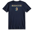 Fdny Rescue 3    big Blue    Old School Version Shirt - Size Xl