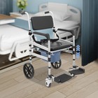 Heavy Duty Shower Chair Foldable Shower Rolling Chair Folding Bath Wheelchair