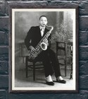 Young Black Man In Spats Holding A Saxophone C1920s  Vintage Photo Reprint
