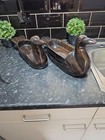 18th Century Solid Oak Wooden Ducks   Country Folk Art Decoration Bowls  