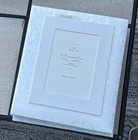 Vtg Hallmark Wedding Engagement White Floral Keepsake Photo Memory Album Usa See