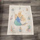 Vintage Handmade Beatrix Potter Peter Rabbit Baby Crib Quilt 36x45