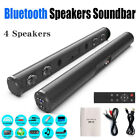Surround Sound Bar 4 Speaker System Wireless Subwoofer Tv Home Theater   Remote
