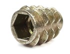 Ez-lok Die Cast Zinc Flush Hex-drive Threaded Insert For Wood -  8-32 X 0 394