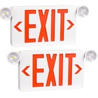 Red Led Exit Sign   Emergency Light     Dual Led Lamp Ul-94 Fire Resistance Light