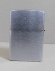 Vintage Rare Zippo Basic Cigarette Brand Limited Edition Brushed Chrome Lighter