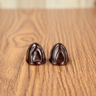 Original Vintage Generic Deco 2pc Radio Knobs  bullet  Bakelite 1 4  D-shaft