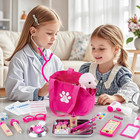 Doctor Kit For Girls  36 Pcs Veterinarian Playset For Kids  Doctor Kit For Toddl