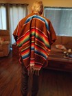 Mexican Serape Poncho Adult Size