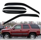 Tape-on Window Visors 4-piece For 2000-2006 Chevy 00-06 Chevrolet Tahoe Black