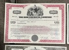  lot Of 6  The Dow Chemical Company Bond Certificates- 6 Different Colors