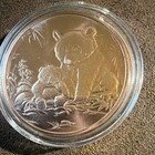 2012 Usa 1 Oz  999 Fine Copper Round Bullion Coin Bear Design Uncertified