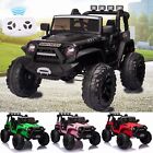 24v Kids Car Toy Ride On Truck Power Wheels W remote 2 4g Bluetooth Led Lights-