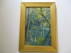 Antique 19th Century Painting By Fournerie Impressionist 1890 s Landscape Signed